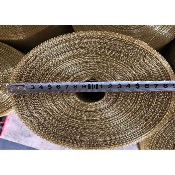 8mesh*8mesh Square Hole Brass Woven Wire Mesh 30meters Length