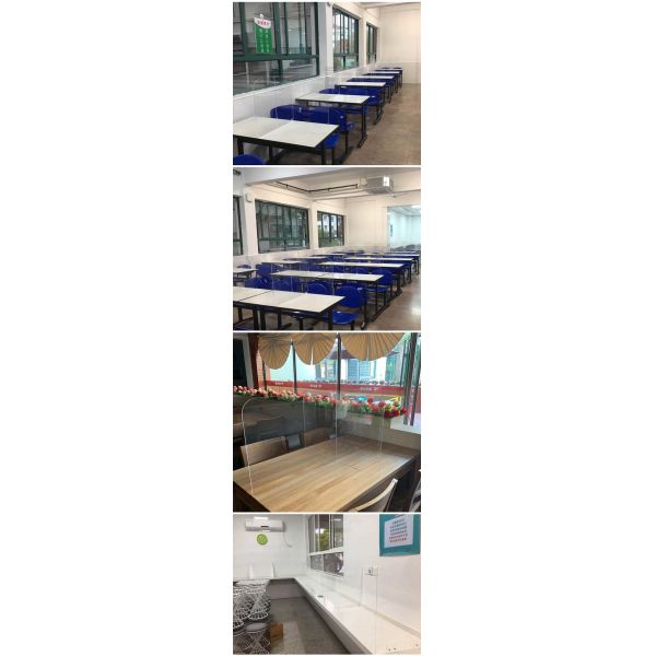 Desk Clear Opal 20mm Acrylic Sneeze Guard