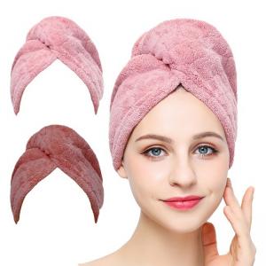 Quality Soft Quick Dry 300gsm Microfiber Hair Towel Wrap Friendly For Long Hair wholesale