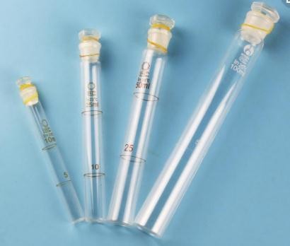 colorimetric analysis tube quartz size 5ml,10ml,25ml ,50ml ,100ml pass UV ray,pipe quartz glass with plug