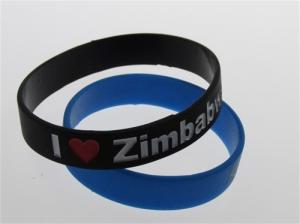 Quality black two colors filled custom silicone wristband debossed and painted bracelet wholesale