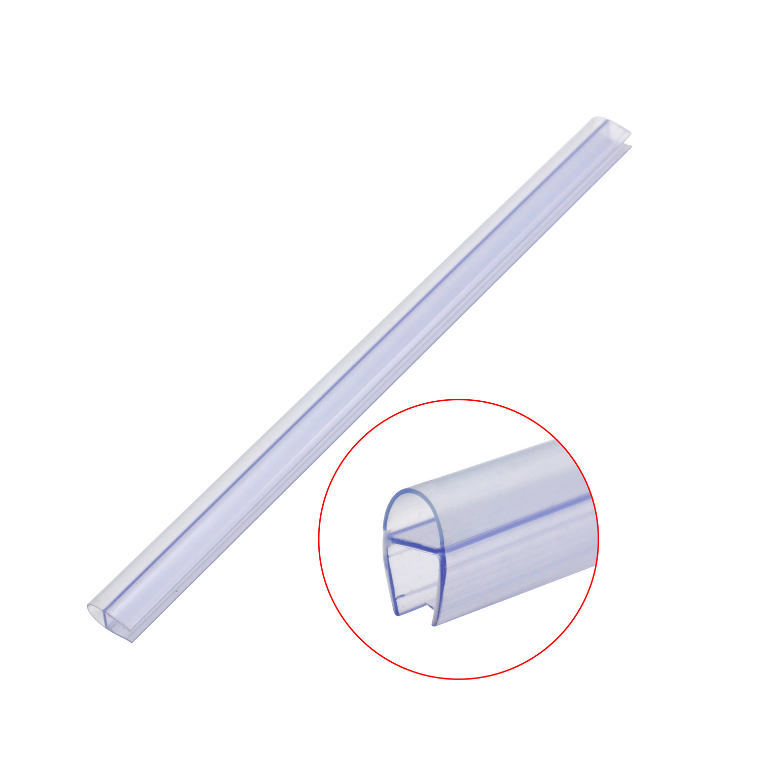 Super Clear Color 6-12MM Environmental Co-extruded PVC Shower Door Seal for Glass Door
