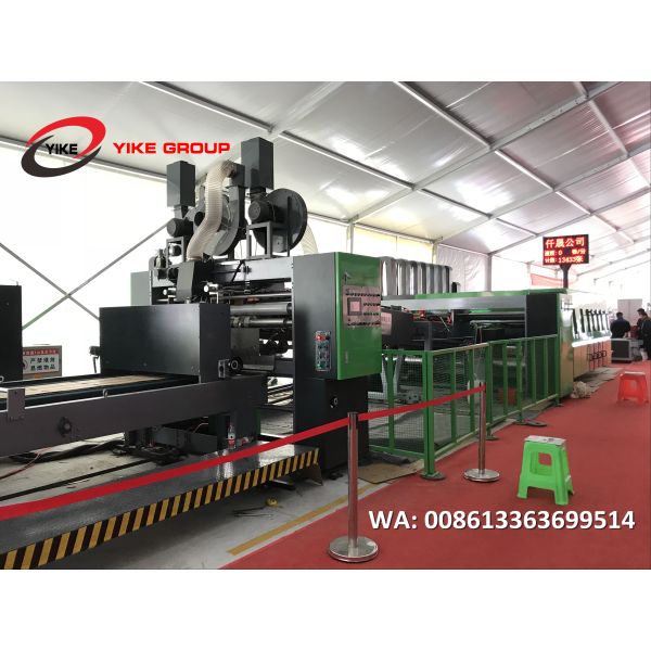 YKCS -1224 Electric Flexo Printer Slotter Die Cutter Fold Gluer Machine