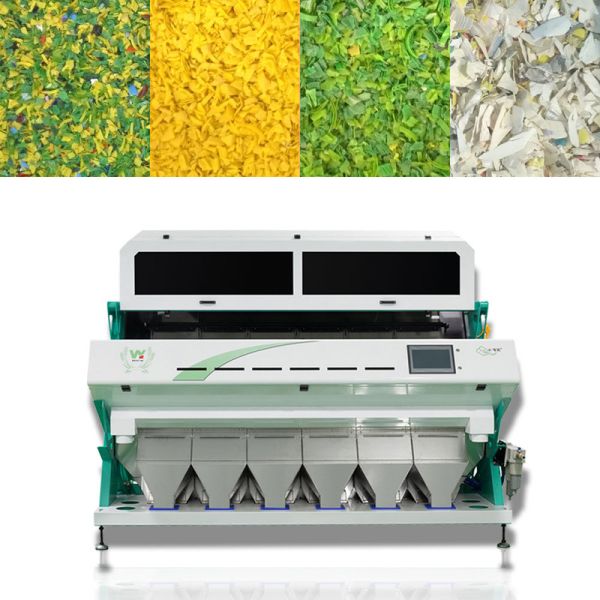 Wenyao CCD Camera Color Sorter Recycled Plastic Color Sorting Machine 6 Chute