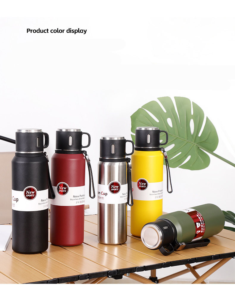 600ml 800ml 1500ml Thermo Flask Water Bottles Vacuum Insulated