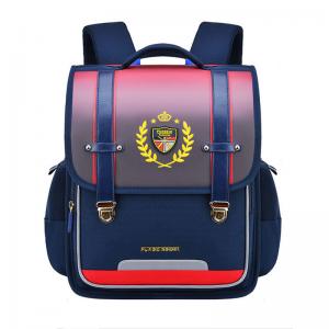 China Orthopedic Leather School Backpacks Boy Girl School Bag Large Capacity on sale