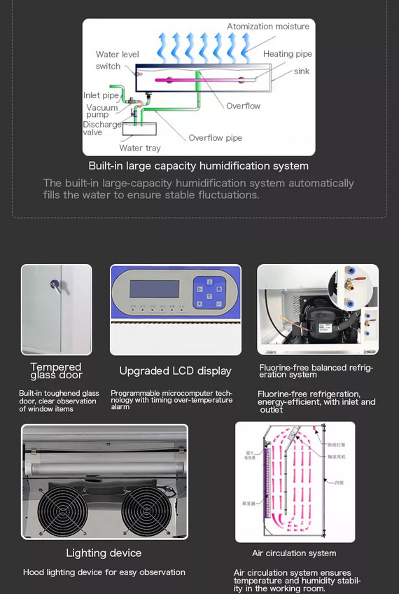 Constant Temperature And Humidity Climatic Chamber 250L High Low Temperature Chamber Tester