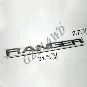 China Durable 4x4 Body Kits Matte black sticker 3M Plastic Ranger Original Logo Mark on sale