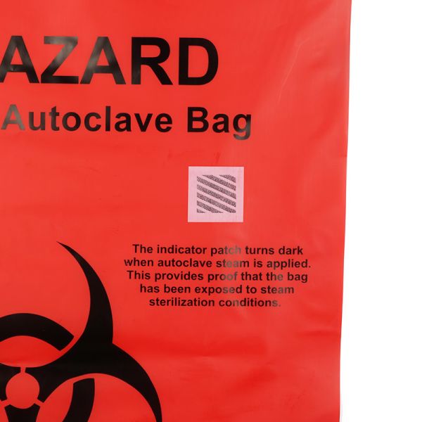 Red HDPE PP Bio Medical Waste Bags , Disposable Biohazard Bags For Hospital