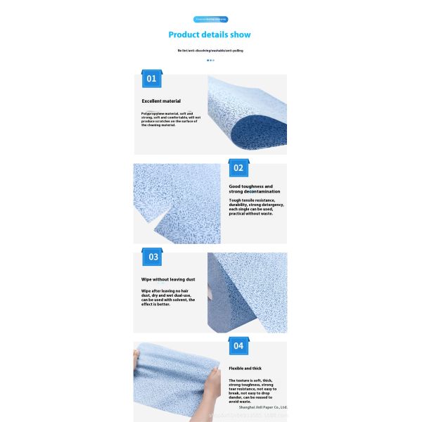 Large Blue Microfiber Oil-Absorbing Wipes with 30% Discount for Kitchen and Auto Industry