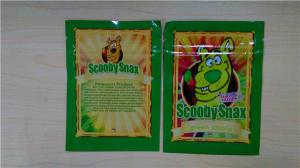 China 4g Scooby Snax Herbal Incense Packaging Bags Scooby Snax Green Apple / Hypnotic Bags on sale