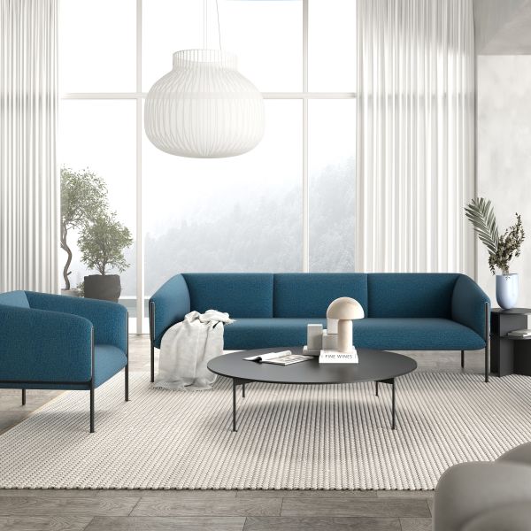 GRANDEUR Modern Office Sofa Minimalist Design Sturdy Frame Customizable Color