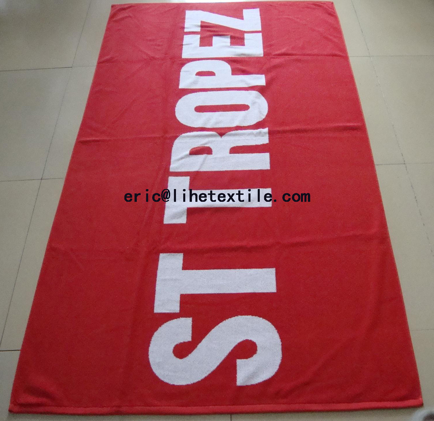 Quality jacquard beach towel 30X60'' 21S , GSM400-500 wholesale