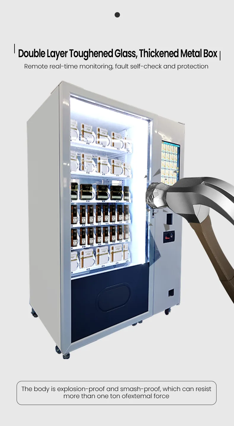 600 Pcs Innovative CBD Cigar Vending Machine With Age Checker Card Reader