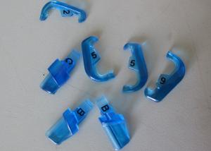 Quality Precision Plastic Injection Moulding For Gloss Finish Translucent Blue Medical Products Lugs wholesale