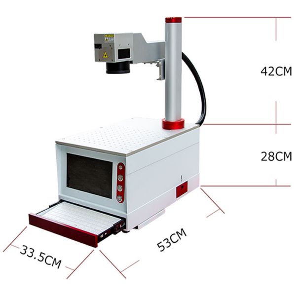20W 30W 50W Desktop Portable Mini Fiber Laser Marker