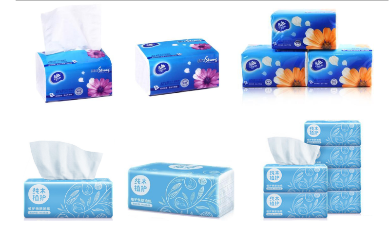 Fully Auto V Fold Tissue Paper Packing Machine Interfold Facial Tissue Wrapper Machine