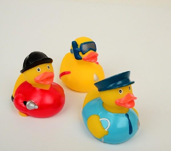 Cheap Postman Fireman Custom Rubber Ducks Gift 8.5cm Length For Promotional Gift for sale