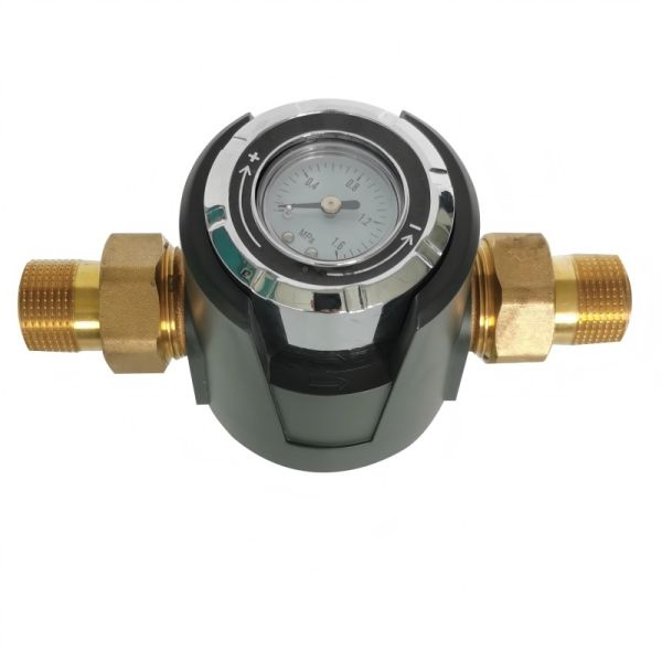 5T/H Whole House Stainless Steel Backwash Sediment Pre Filter With Flow And Pressure Monitor