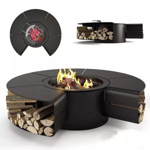 Quality Multi Functional Outdoor Fireplaces Smokeless Fire Pit Table For Garden Furniture wholesale