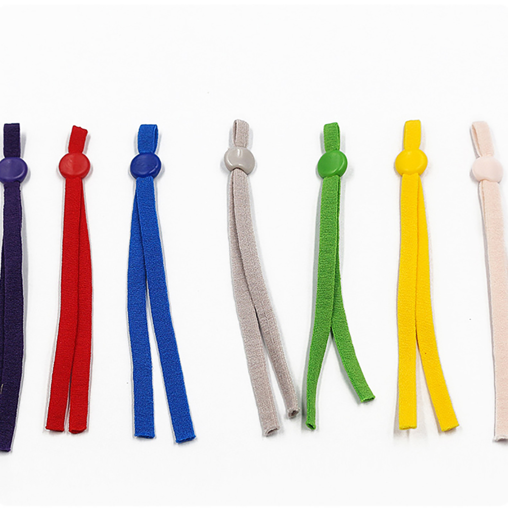 colorful 5mm stretch band with buckle Elastic Adjustable Spandex Elastic Rope Face Cover Ear Loop