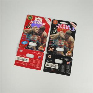 Quality Premier ZEN Blister Pack Packaging Metallic Silver Paper Card For Male Enhancer Capsule wholesale