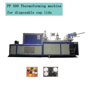 Quality Used Automatic Plastic Cup Thermoforming Machine Disposable Pet PS Cup Cover Machine wholesale