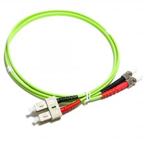 China Fibre Optic Cable Multimode ST Duplex MM OM2 50/125 3.0mm Fiber Patch Cord ST-LC UPC, 1M/2M/3M/5M/10M on sale