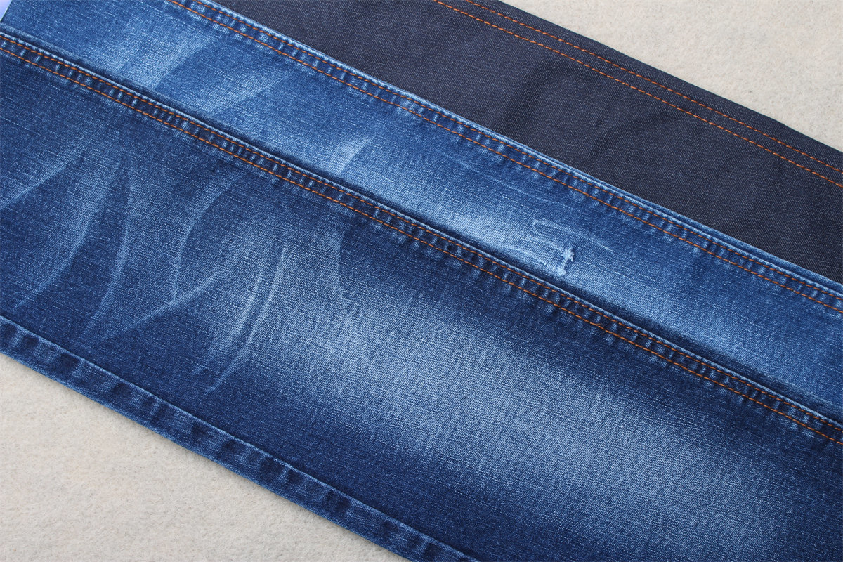 Dark Blue Full Lycra Slub Denim Fabric For Kids and Women Jeans