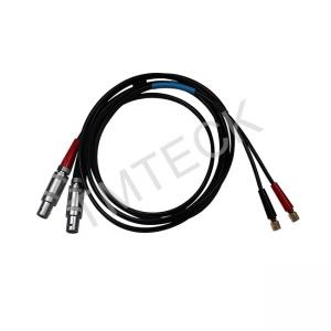 China SEKM2 Ultrasonic Lemo To Microdot Cable Krautkramer SEKM2 Dual RG-174 Cable on sale
