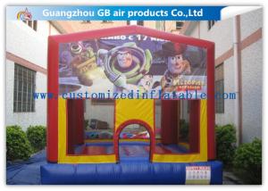 Quality Mini Printing Inflatable Bungee Jumping Bouncer , Inflatable Bouncy Castle Toy wholesale