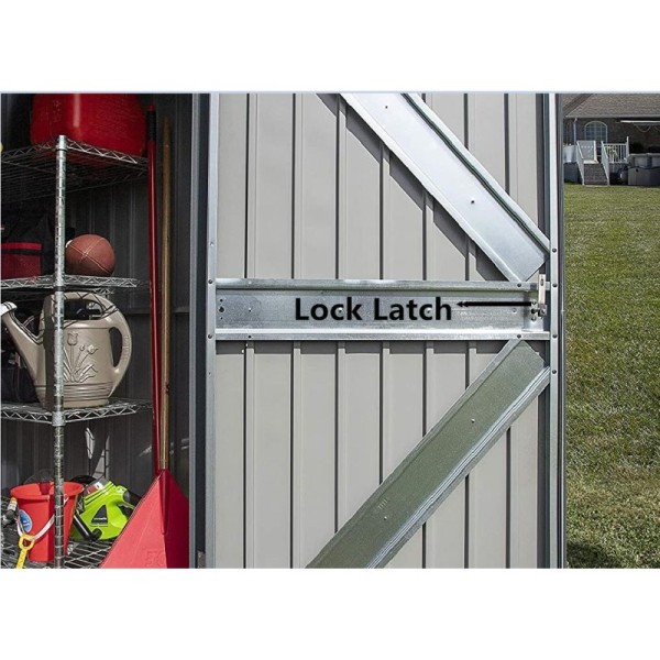 Shed Door Lock Handle Die Casting 3Keys 72H UV Outdoor Storage lock