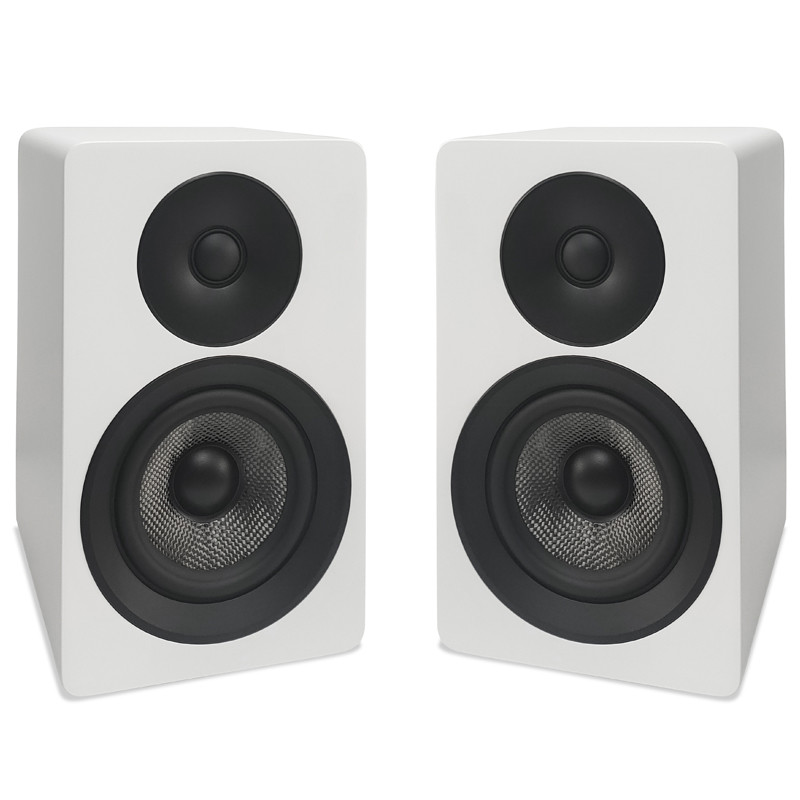 Compact 2 Way Bookshelf Speakers 4 Inch Surround Sound Woofer Speakers For Home Theater