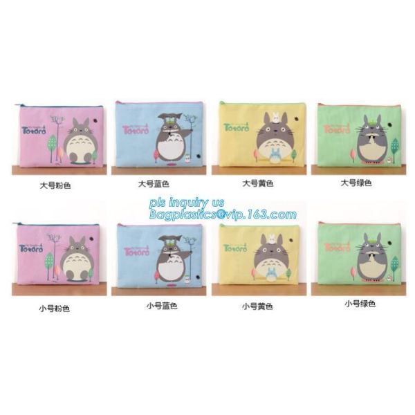 Canvas Pen Pencil Case Stationery Pouch Bag Case Cosmetic Bags, Amazon students high-capacity zipper pencil case