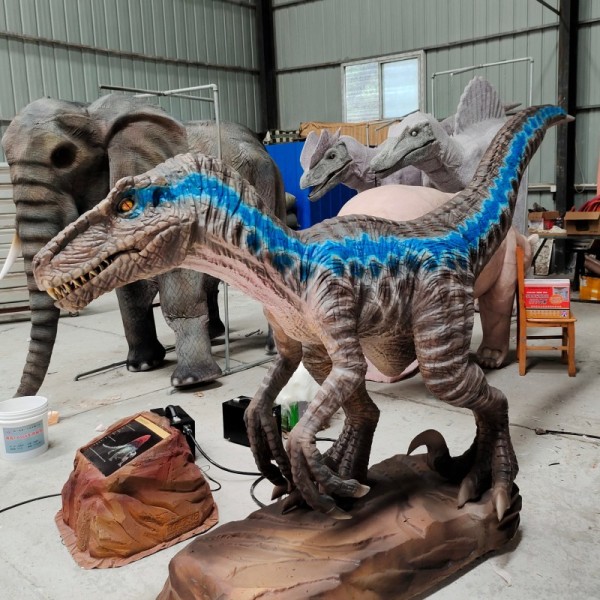 High-quality Animatronic Realistic Dinosaur 3m Velociraptor