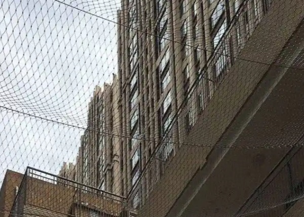 SS304 3mm Knotted Cable Stainless Steel Rope Net Netting 55mm Mesh For Fencing