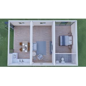 Prefabricated Fast Assembly Container Office 20 Ft Flat Pack Containers