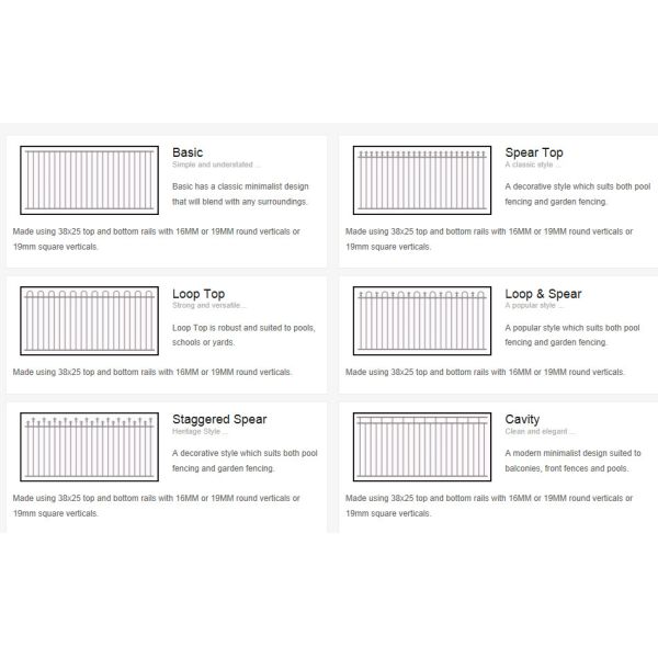 Q235 Crimp Top 6ft High Steel Tubular Fencing For Yard
