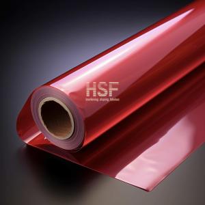 Quality 12 Micron Red PET Fluorosilicone Release Liner Silicone Coated Side Wound In wholesale