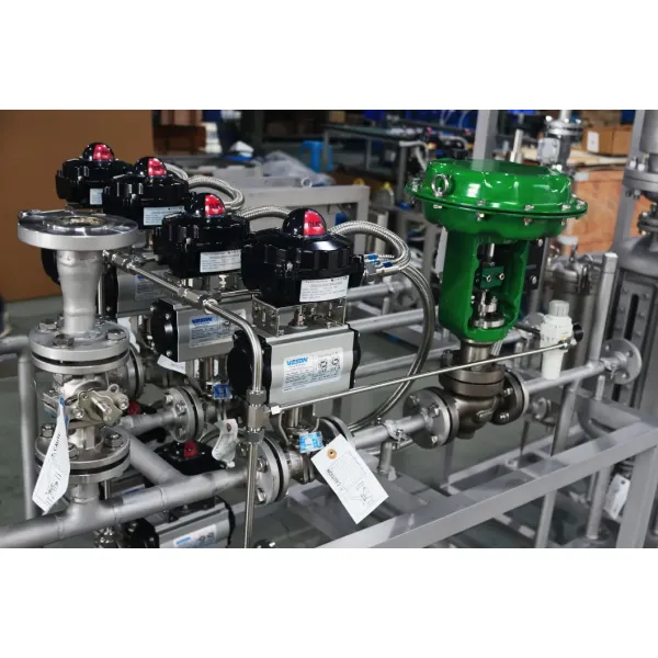 Floating Ball Valve Skid Mounted System with Straight Through Type for Industrial Usage