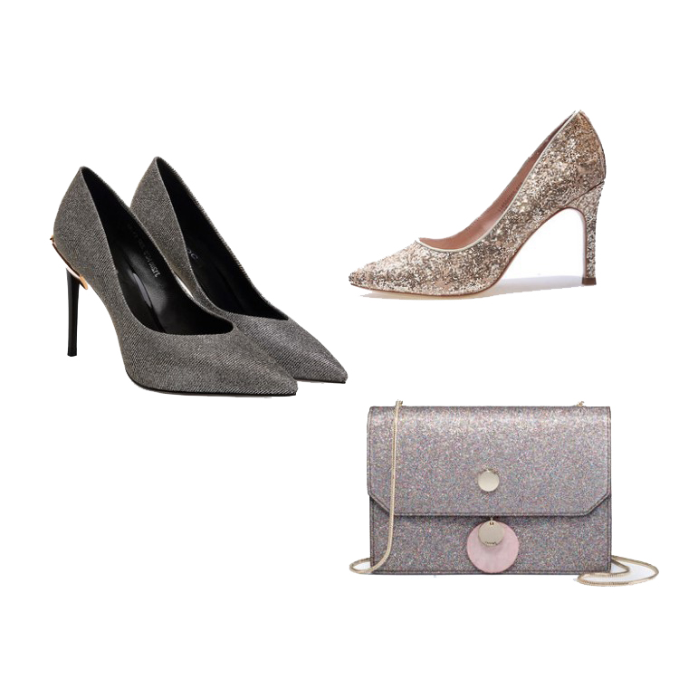 New zarina glitter leather fabric for shoes and bags