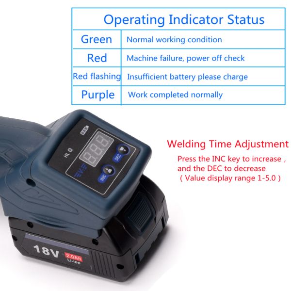 2A Capacity Handled Plastic Electric Strapping Banding Machine For 13-16mm PP/PET Strap