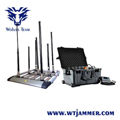 Cheap Multi - Band Mobile Phone Portable Signal Jammer Walky - Talky  Output Power Selectable for sale