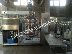 Steam Heating Vacuum Emulsifying Mixer , SS316L Cosmetic Cream Mixers With PLC Control