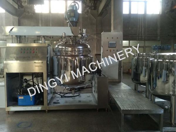Cheap Steam Heating Vacuum Emulsifying Mixer , SS316L Cosmetic Cream Mixers With PLC Control for sale
