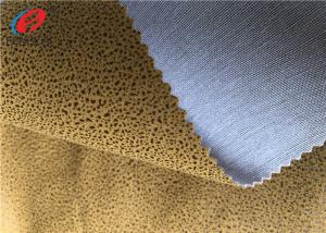 Quality Polyester Brushed Fleece Fabric , Printed Velvet Upholstery Fabric Fashion Design wholesale