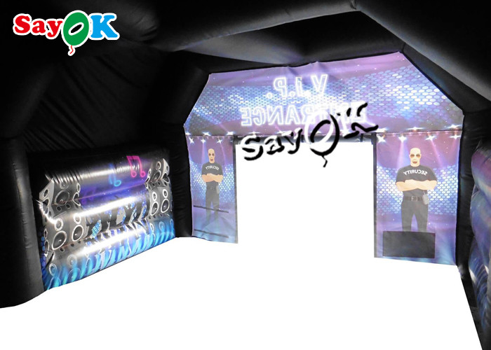 Air Inflatable Tent Garden 15x15ft Inflatable Disco Marquee With Speaker Light