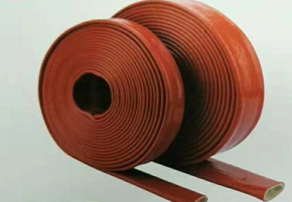 Fire Proof Silicone Rubber Fiberglass Sleeving High Tenperature With Silicone