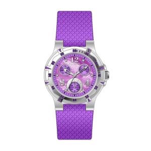 Quality Ladies Round Multifunction Wrist Watch With Vogue Six Hands Purple wholesale