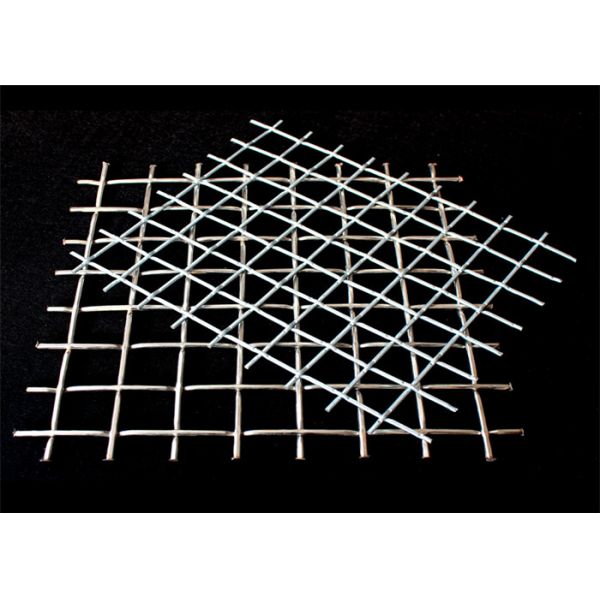 14mm Standard Hole Size Crimped Woven Wire Mesh Wear Resistant
